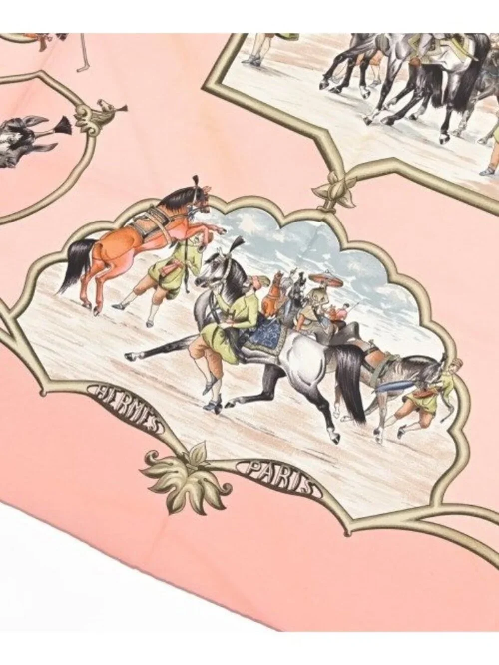 Hermes Bandana Scarf Pink
